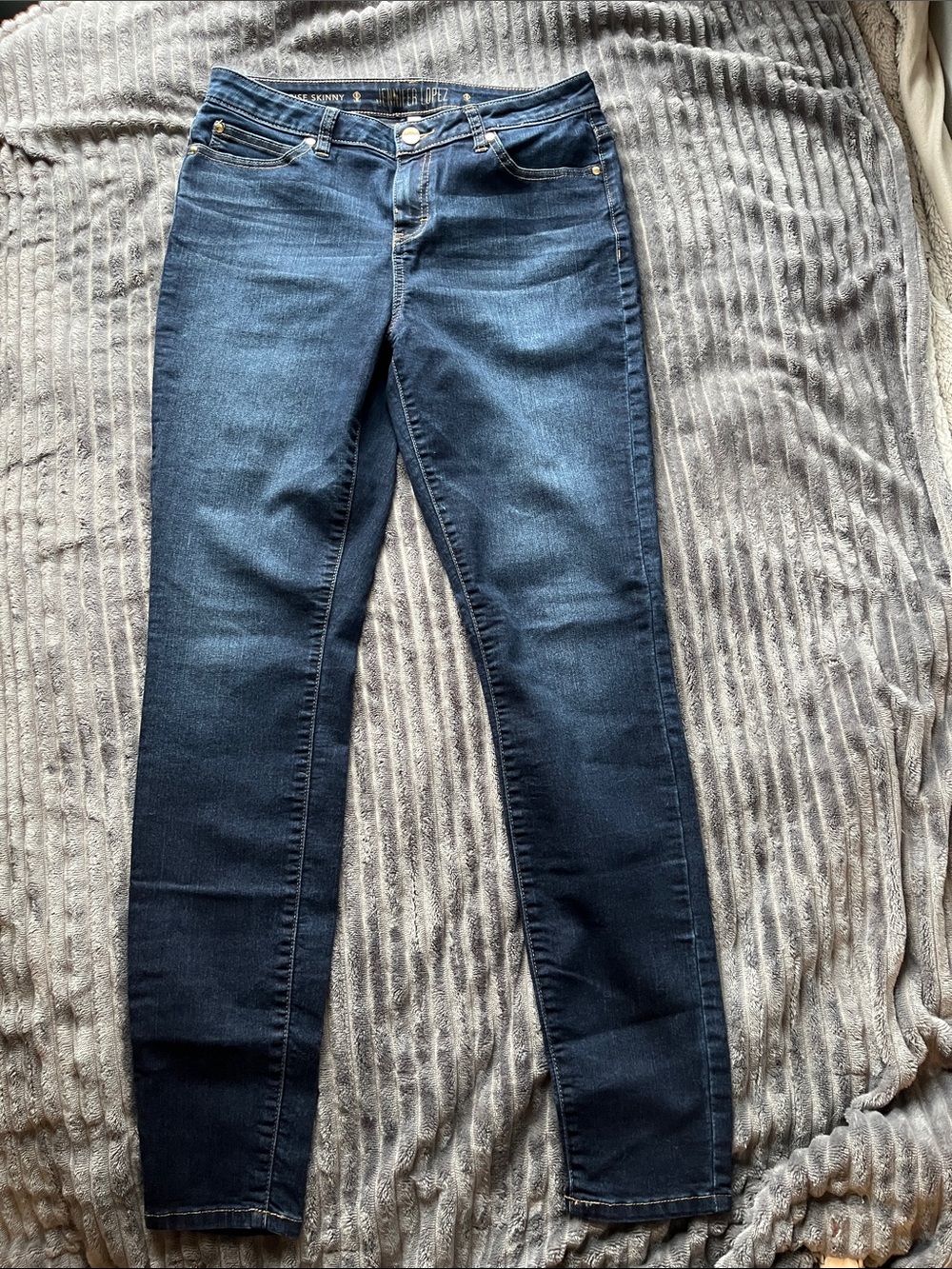 Jennifer Lopez Dark Blue Skinny Jeans